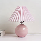 Retro Ceramic Table Lamp With Warm LED Glow — Halden Lighting