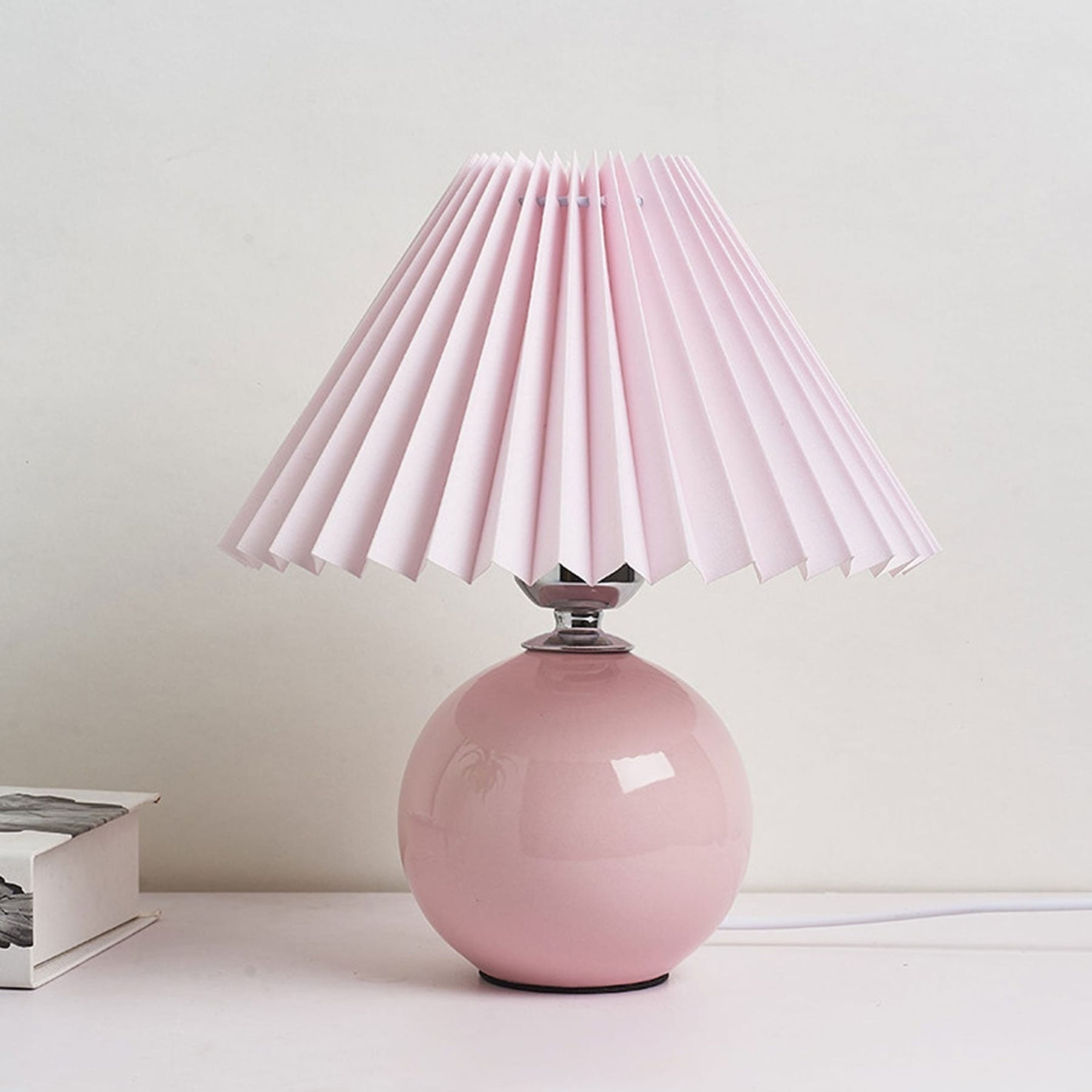 Retro Ceramic Table Lamp With Warm LED Glow — Halden Lighting
