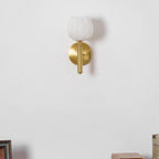 Modern Metal Wall Light With Integrated LED for Living Room — Halden Lighting