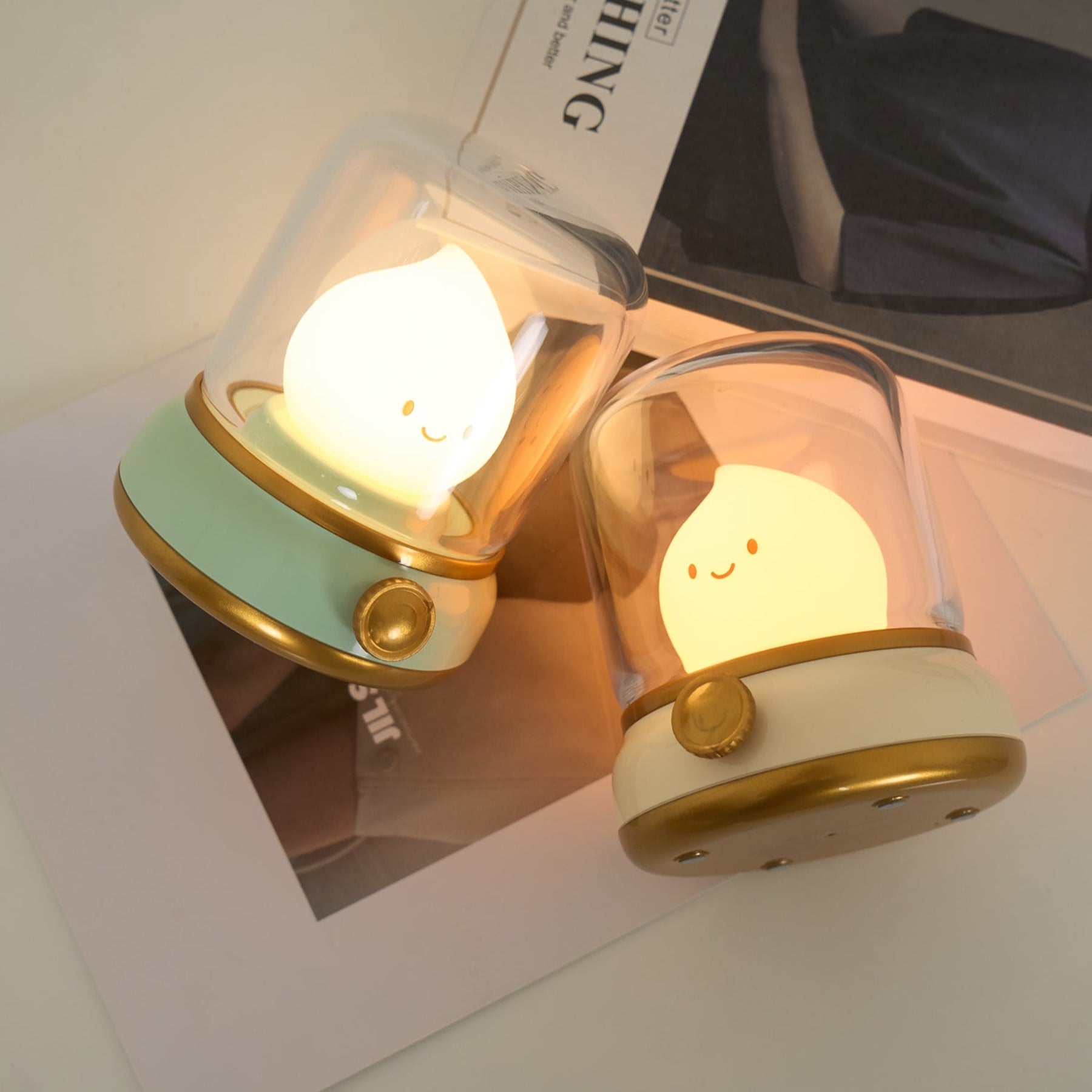 Modern Cordless Table Lamp With Warm LED Glow — Halden Lighting