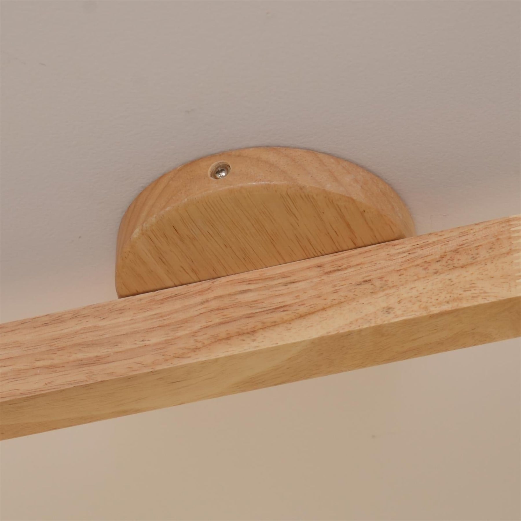 Modern Linear Walnut Wood Ceiling Light for Living Room — Halden Lighting