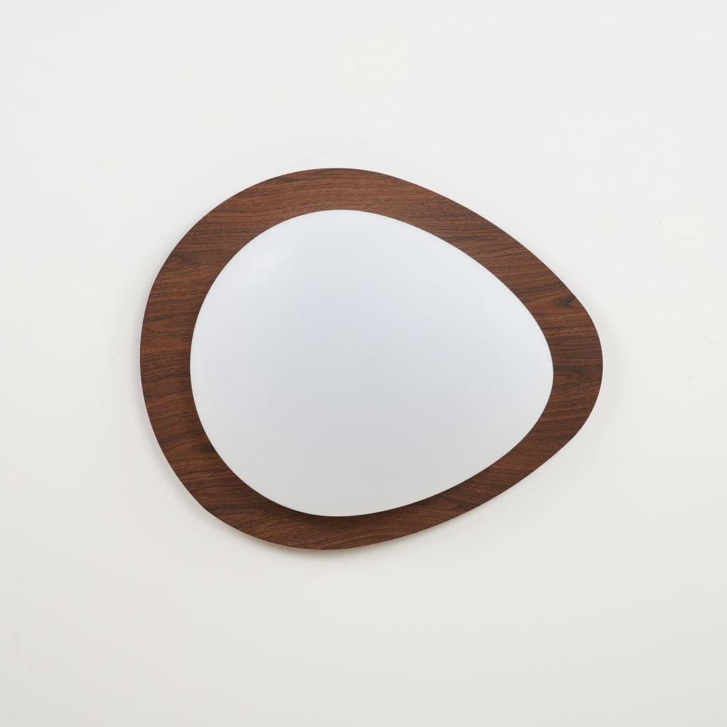 Scandinavian Wood Flush Mount Ceiling Light for Living Room — Halden Lighting