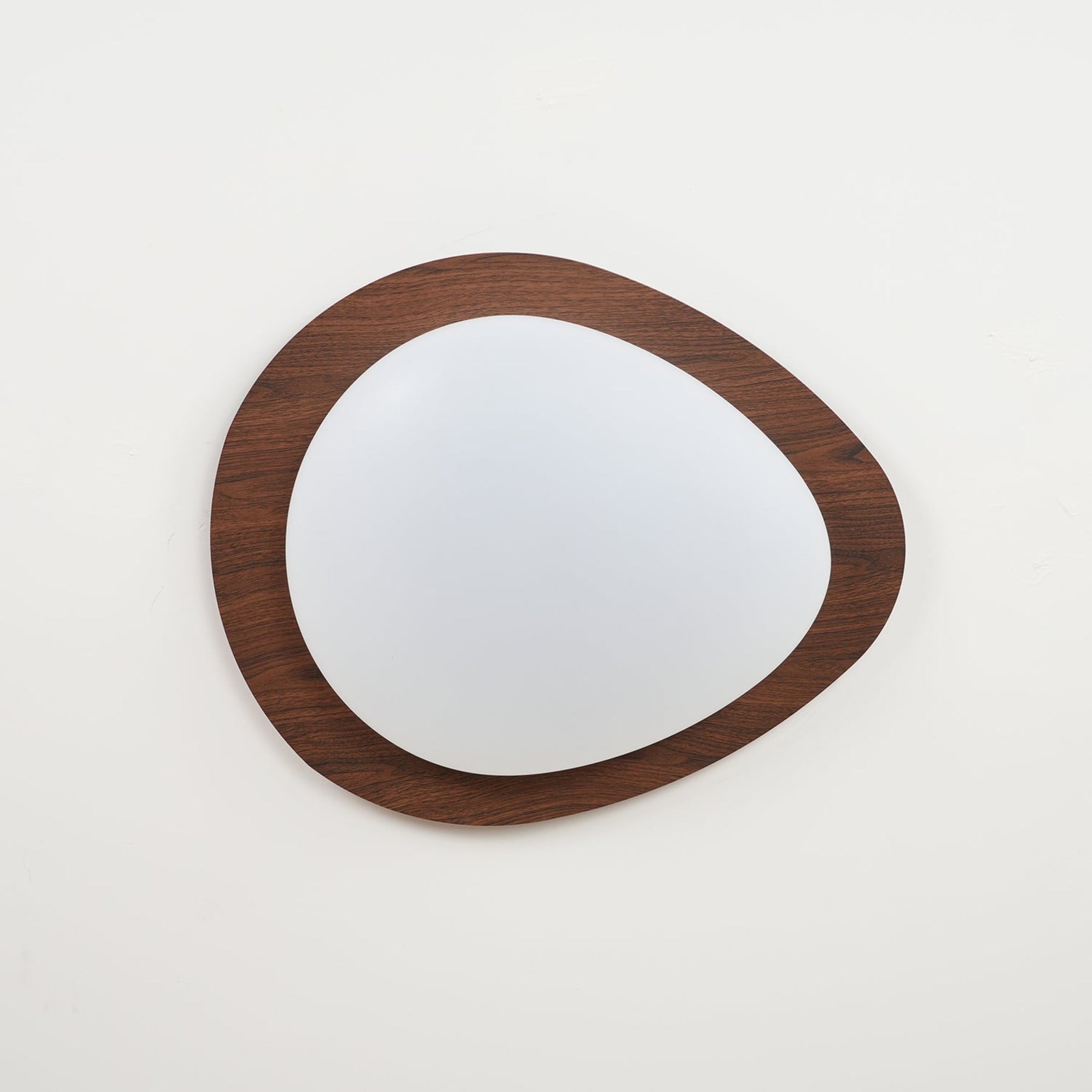 Scandinavian Wood Flush Mount Ceiling Light for Living Room — Halden Lighting