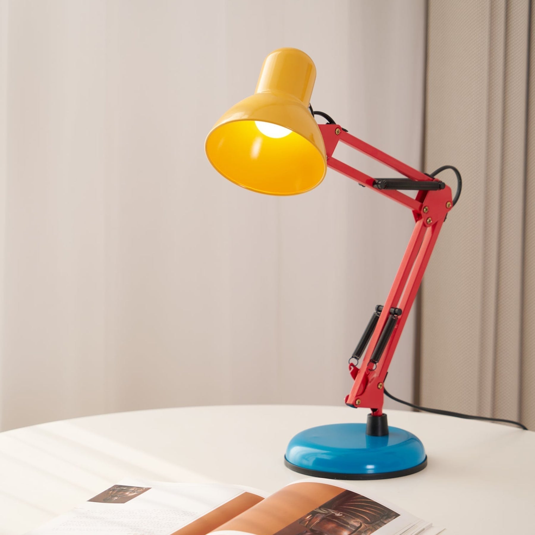 Modern Metal Table Lamp With Bulb Included for Home Office — Halden Lighting