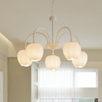 Retro Metal And Glass Chandelier With Included Bulbs For Living Room — Halden Lighting