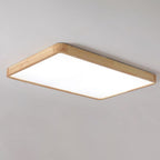 Scandinavian Wood Flush Mount Ceiling Light With Slim Profile — Halden Lighting