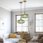 Modern Glass Pendant Light With Warm LED Glow — Halden Lighting
