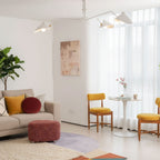 Modern Linear Metal Ceiling Light for Living Room — Halden Lighting