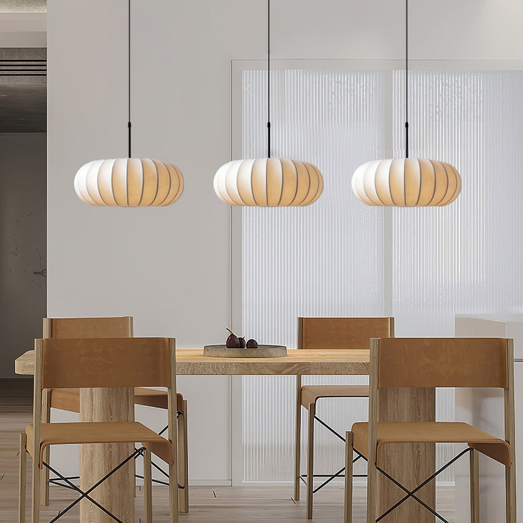 Modern Fabric Pendant Light for Living and Dining Rooms — Halden Lighting