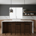 Modern Glass Pendant Light With USB Rechargeable Battery — Halden Lighting