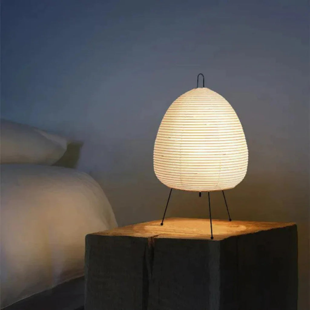 Modern Rice Paper Floor Lamp for Living Room and Bedroom — Halden Lighting