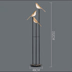 Modern Metal Floor Lamp for Living Room and Bedroom in Warm White — Halden Lighting