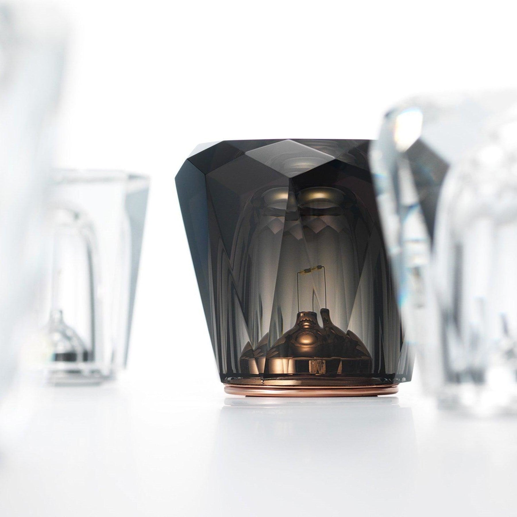 Modern Crystal Table Lamp With Warm LED Glow for Living Room — Halden Lighting