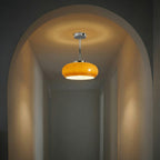 Modern Glass Globe Ceiling Light With Cool Daylight Glow — Halden Lighting