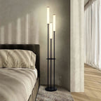 Modern Metal Floor Lamp for Living Room and Bedroom in Black — Halden Lighting
