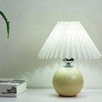 Retro Ceramic Table Lamp With Warm LED Glow — Halden Lighting