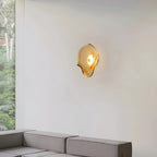 Modern Glass Wall Light With Warm LED Glow — Halden Lighting