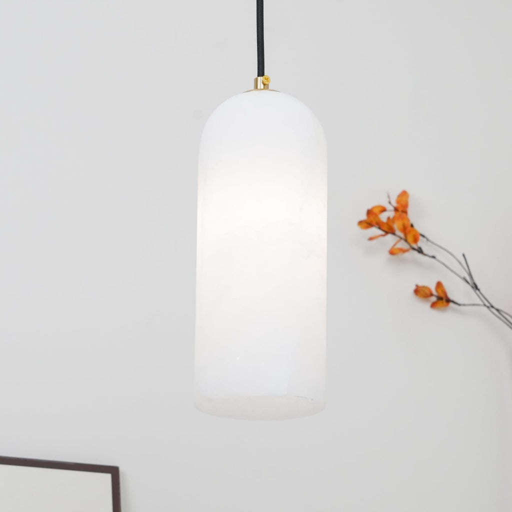 Modern Marble Pendant Light With Warm LED Glow — Halden Lighting