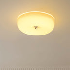 Modern Glass Flush Mount Ceiling Light for Living Room — Halden Lighting