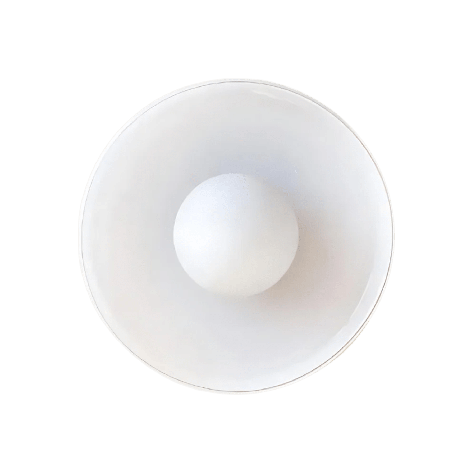 Retro Glass Flush Mount Ceiling Light With Warm LED Glow in White — Halden Lighting