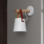 Modern Wood Wall Light With Warm LED Glow for Living Room — Halden Lighting