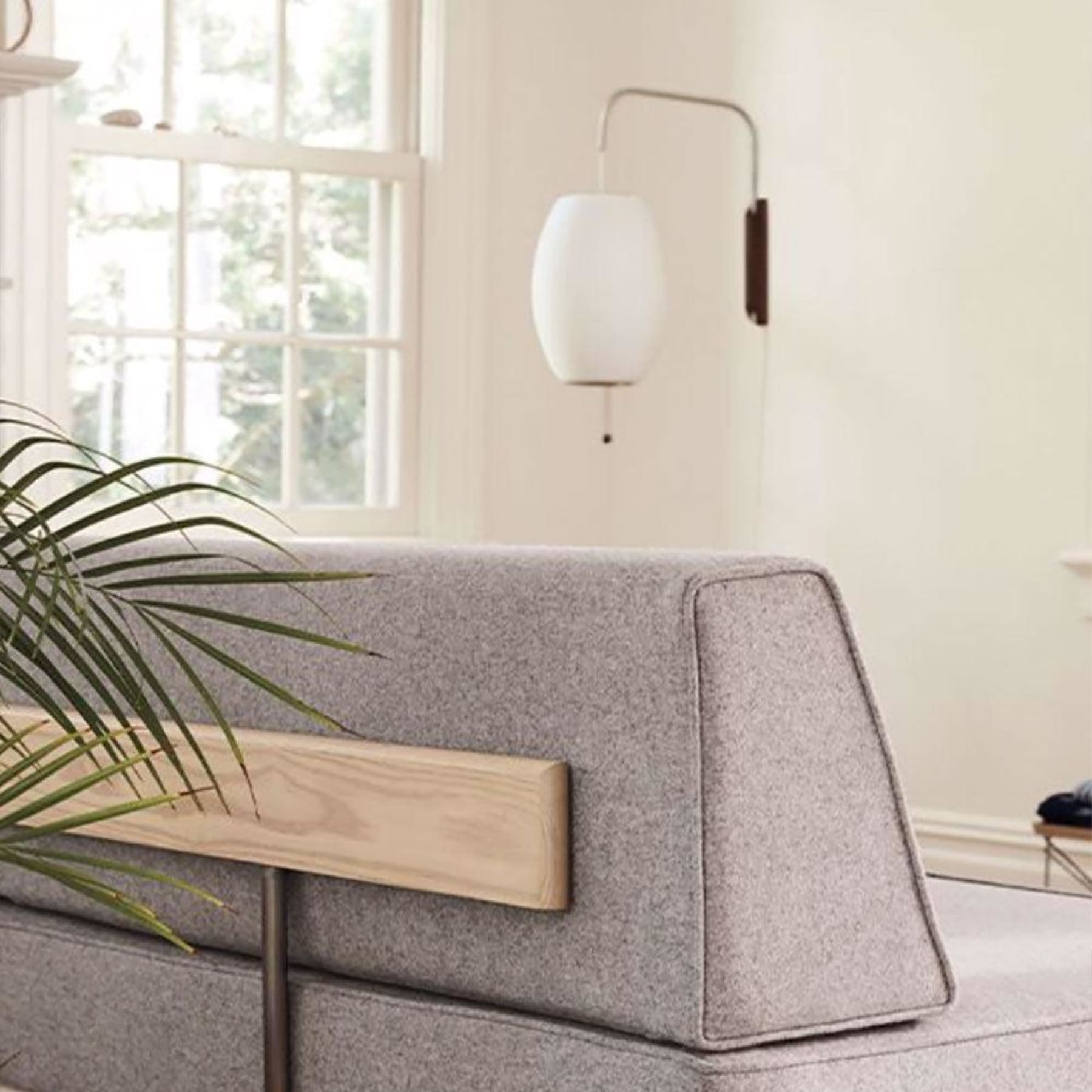 Retro Silk and Walnut Wall Light With Warm LED Glow — Halden Lighting