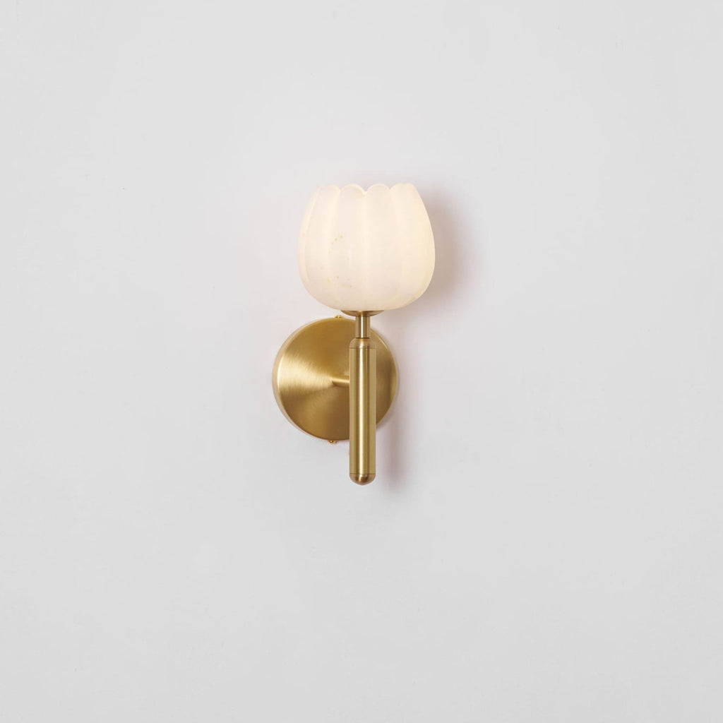 Modern Metal Wall Light With Integrated LED for Living Room — Halden Lighting