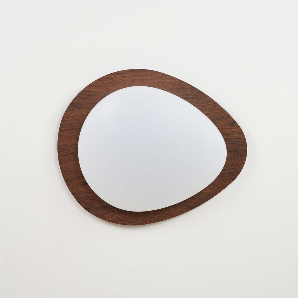 Scandinavian Wood Flush Mount Ceiling Light for Living Room — Halden Lighting