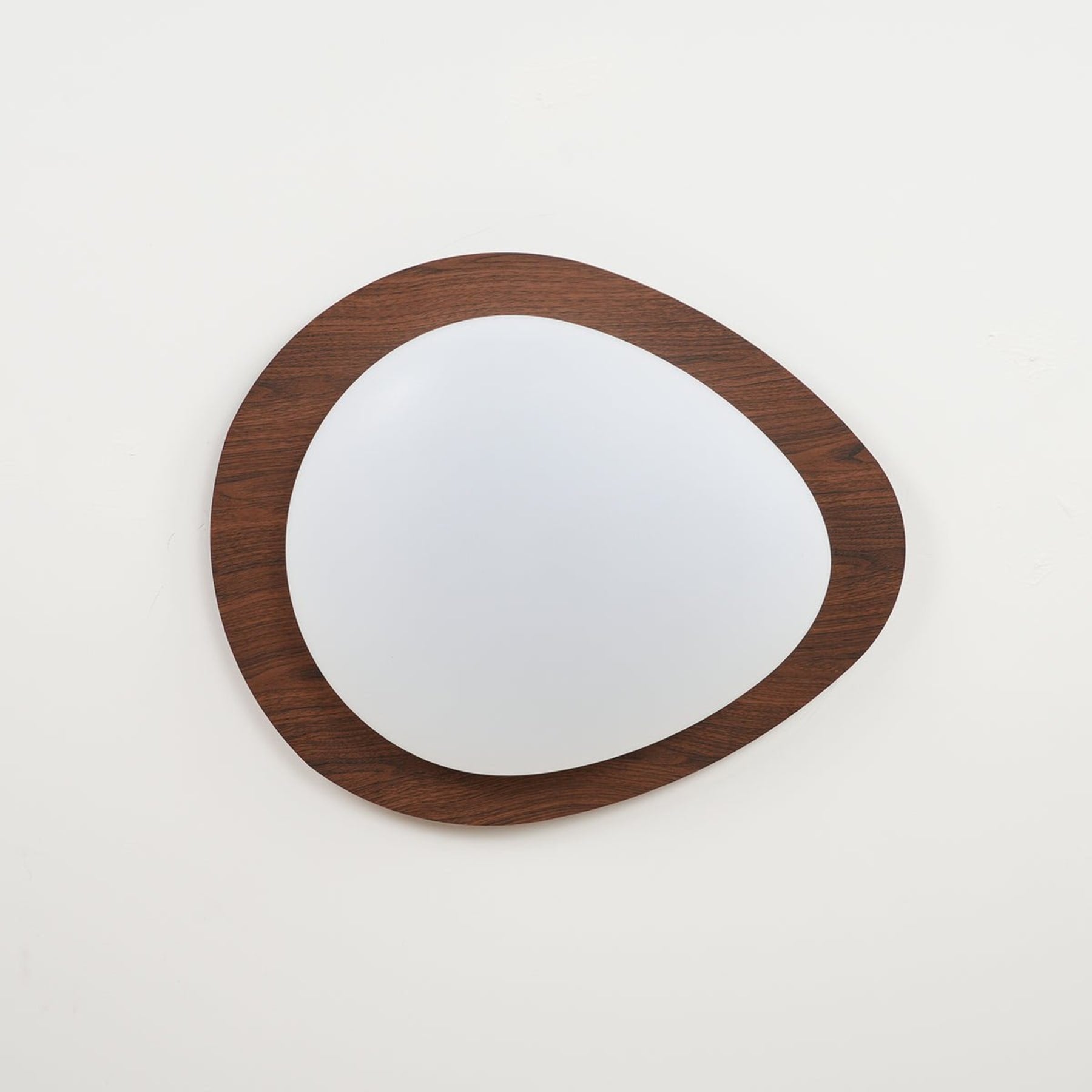 Scandinavian Wood Flush Mount Ceiling Light for Living Room — Halden Lighting