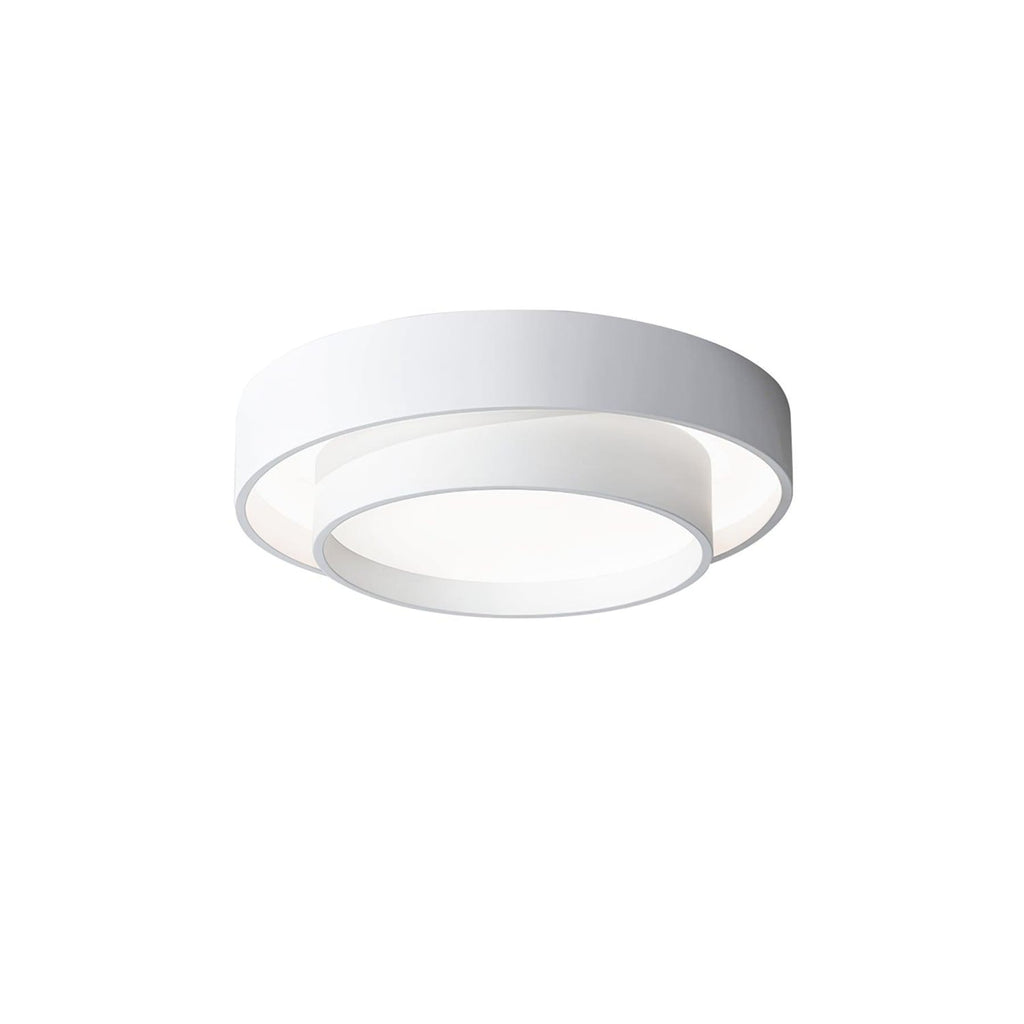Modern Metal Flush Mount Ceiling Light With Cool Daylight Glow — Halden Lighting