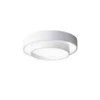 Modern Metal Flush Mount Ceiling Light With Cool Daylight Glow — Halden Lighting