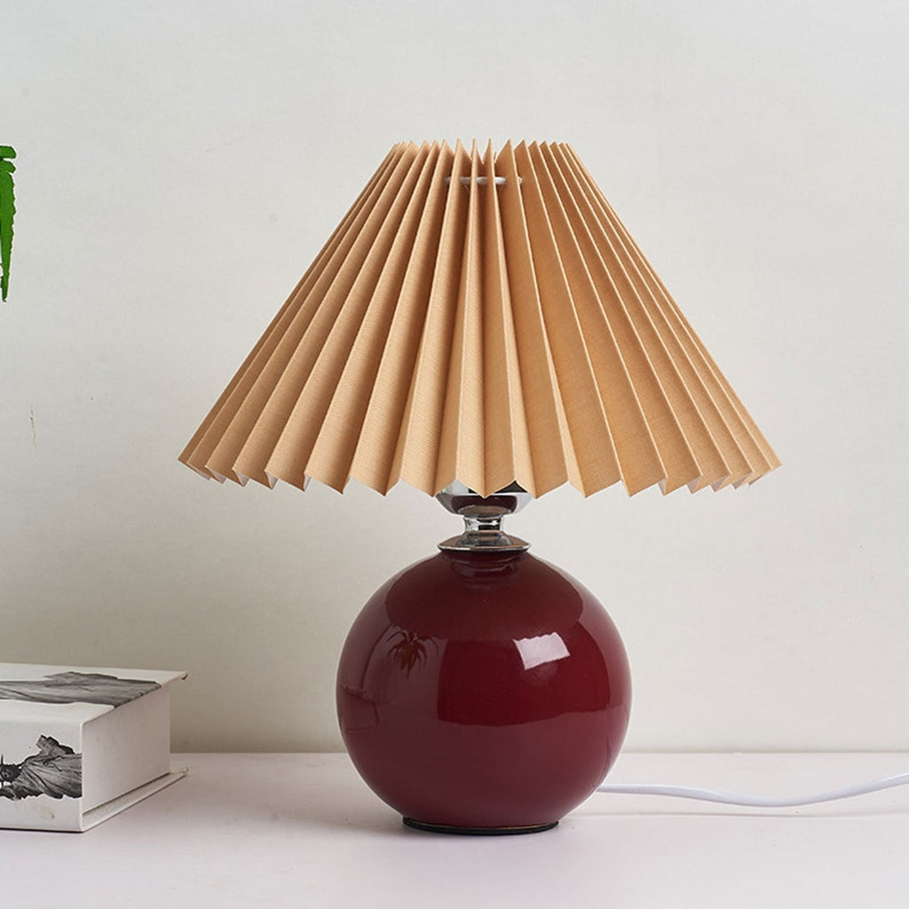 Retro Ceramic Table Lamp With Warm LED Glow — Halden Lighting