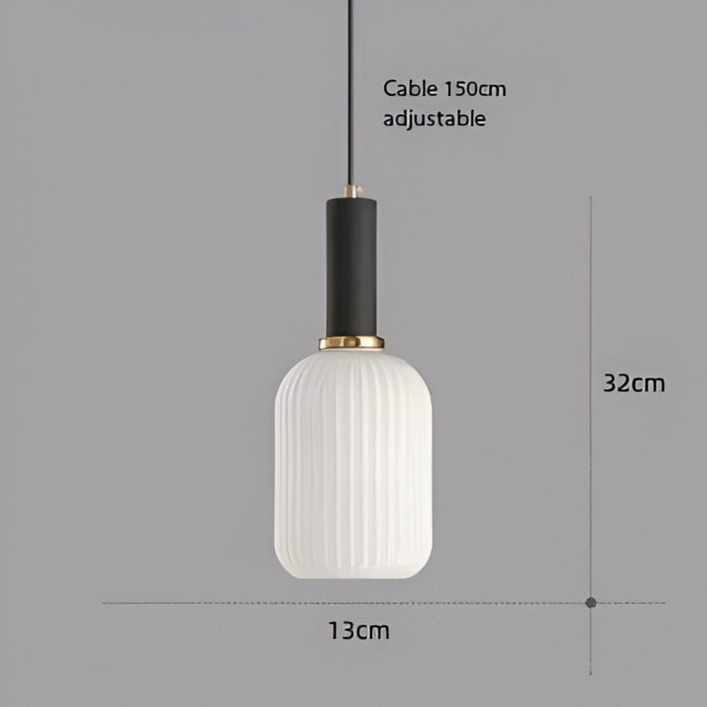 Modern Glass Pendant Light With Warm LED Glow — Halden Lighting