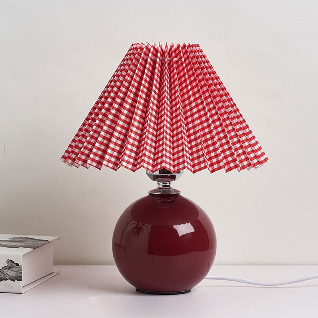 Retro Ceramic Table Lamp With Warm LED Glow — Halden Lighting