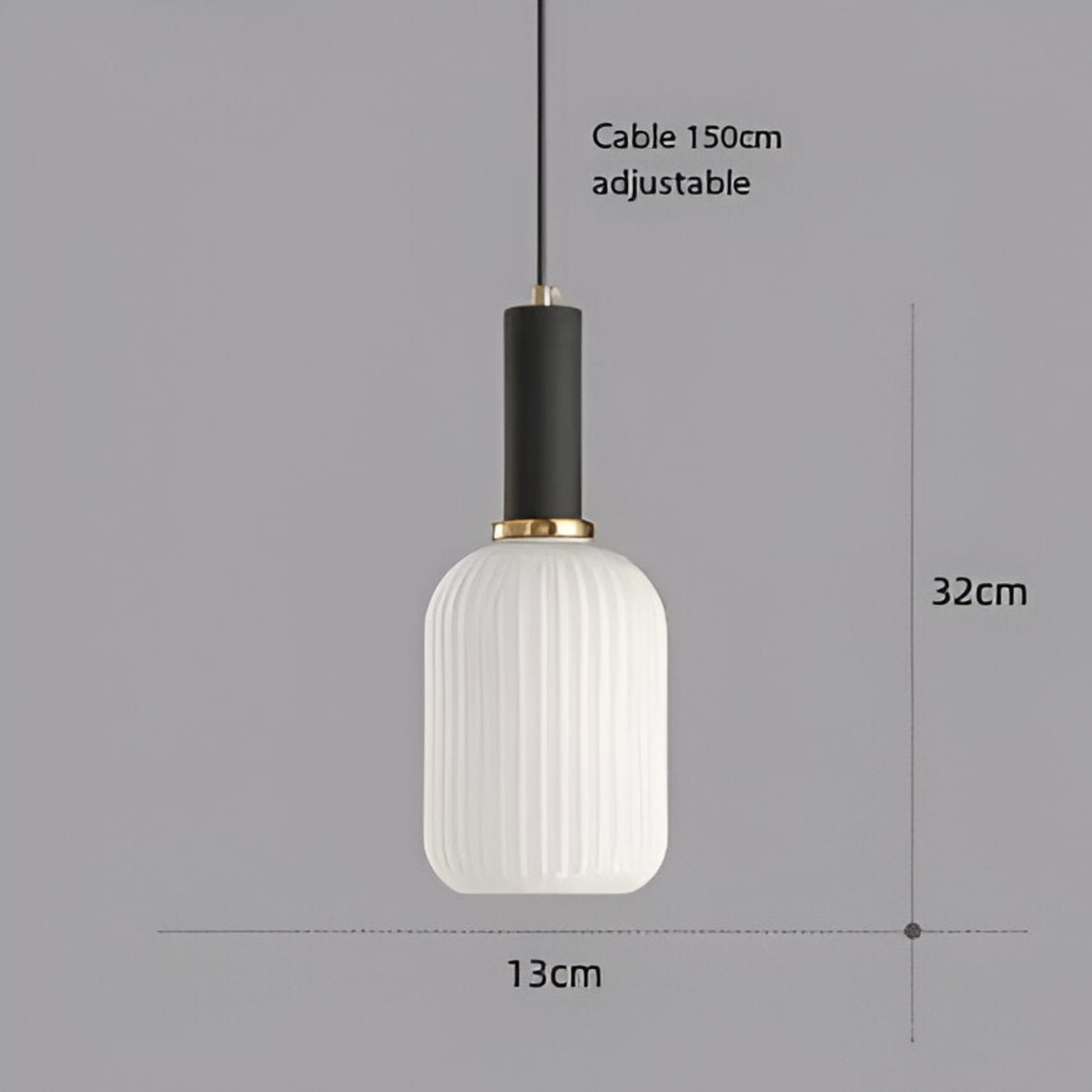 Modern Glass Pendant Light With Warm LED Glow — Halden Lighting