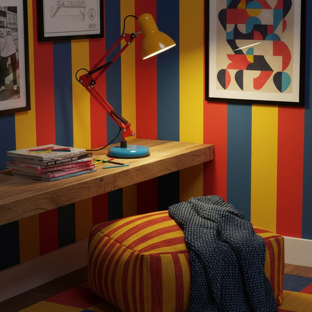 Modern Metal Table Lamp With Bulb Included for Home Office — Halden Lighting