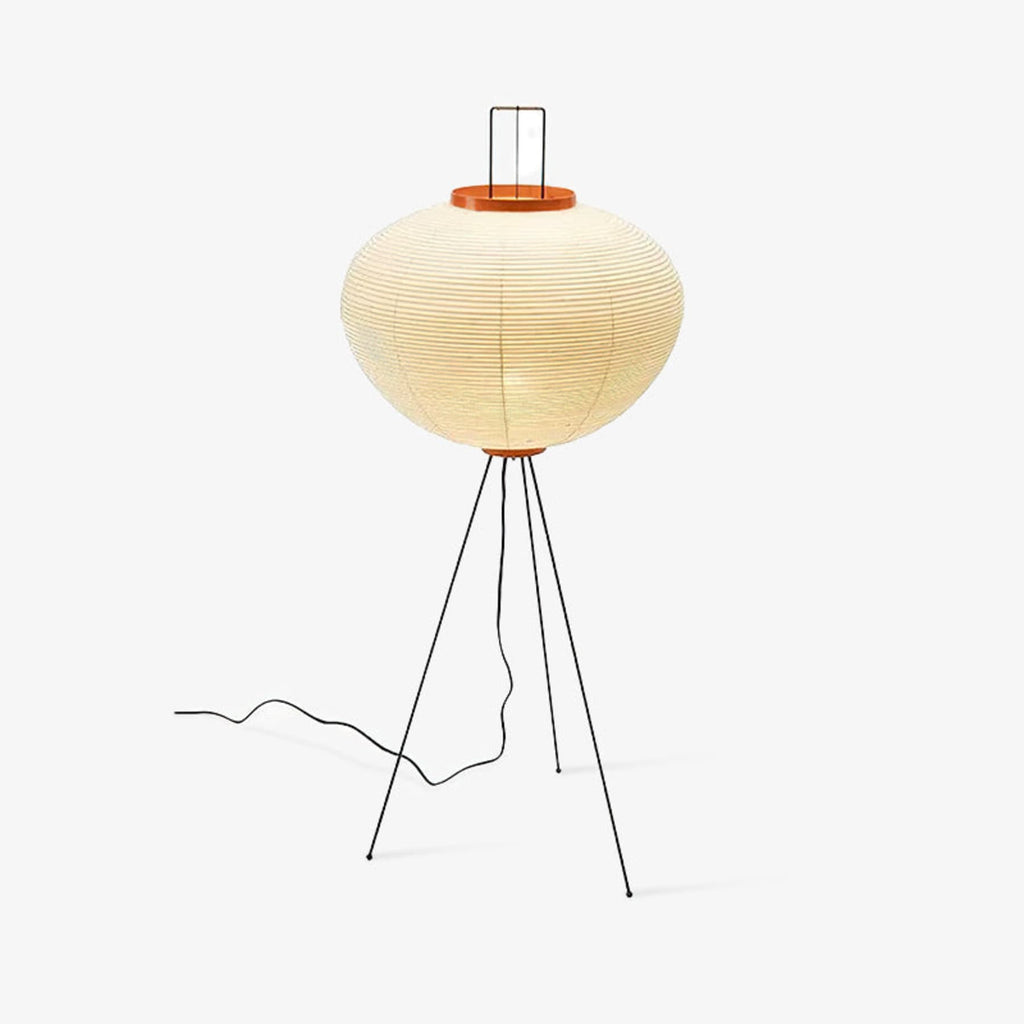 Modern Rice Paper Floor Lamp for Living Room and Bedroom — Halden Lighting