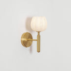 Modern Metal Wall Light With Integrated LED for Living Room — Halden Lighting