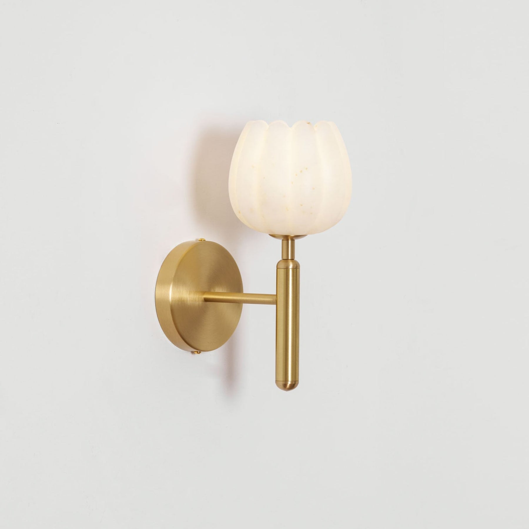 Modern Metal Wall Light With Integrated LED for Living Room — Halden Lighting