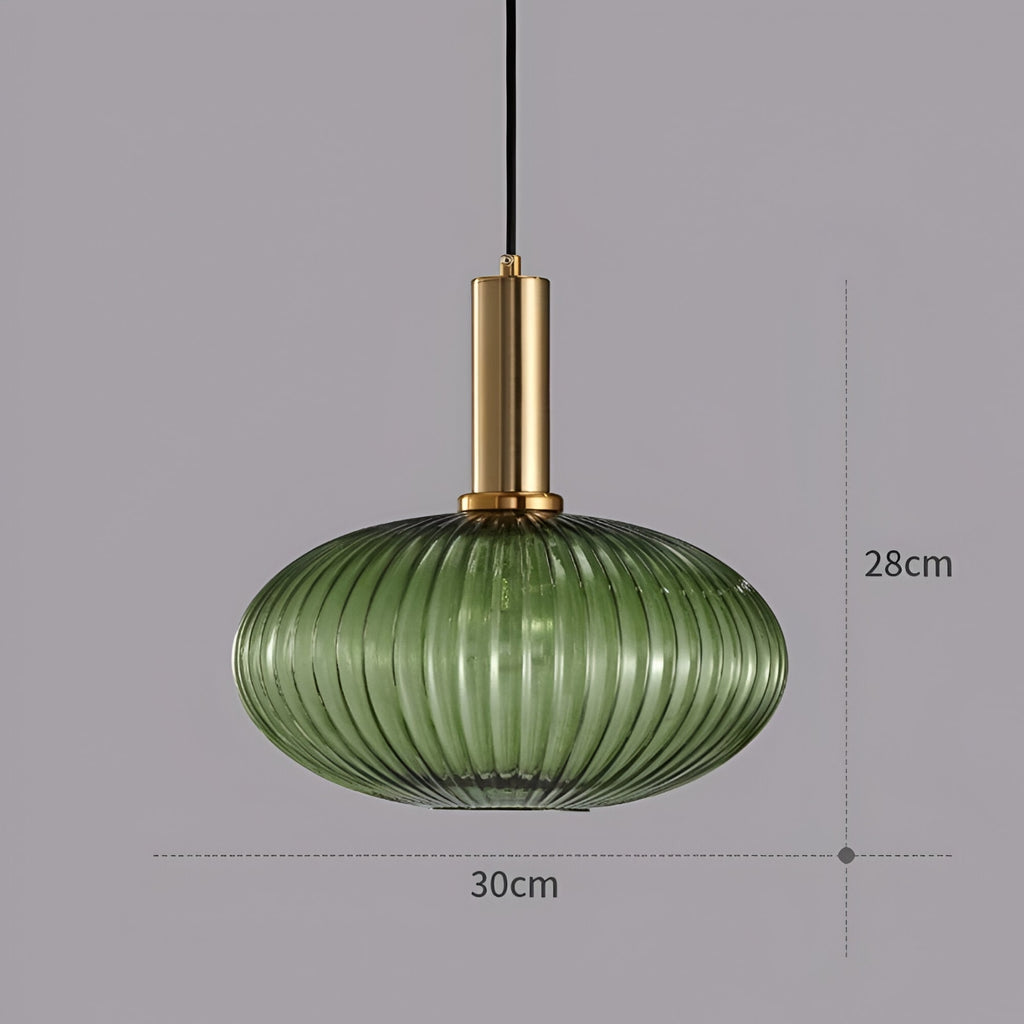 Modern Glass Pendant Light With Warm LED Glow — Halden Lighting