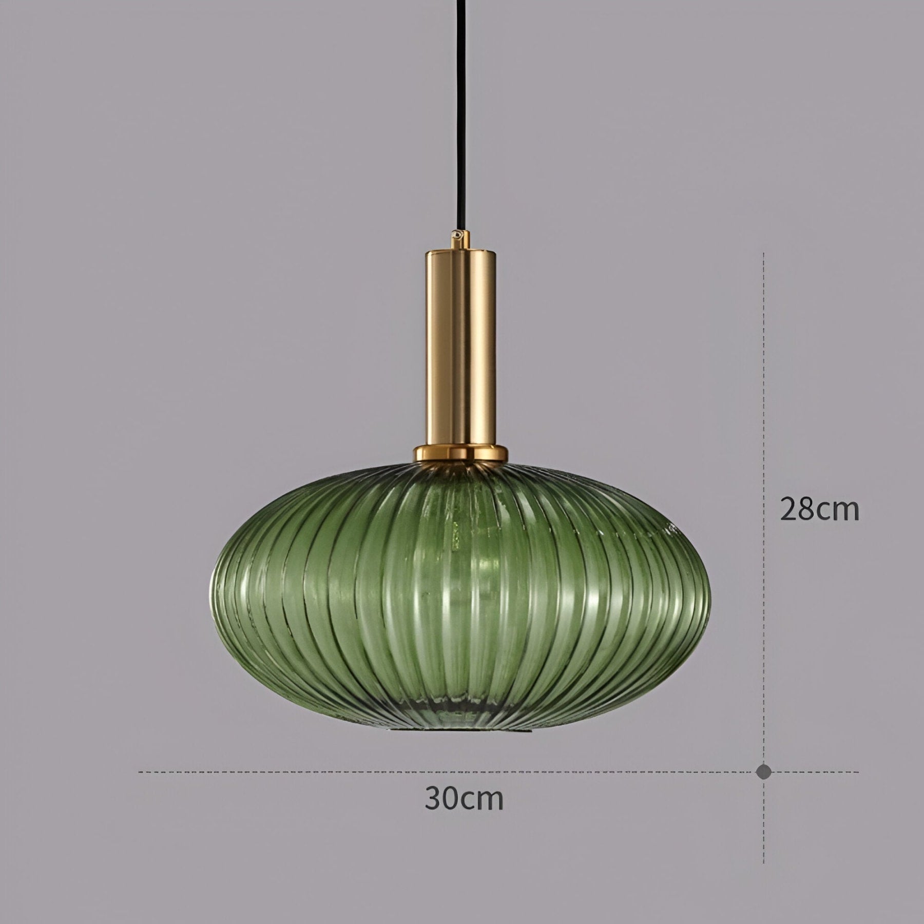 Modern Glass Pendant Light With Warm LED Glow — Halden Lighting