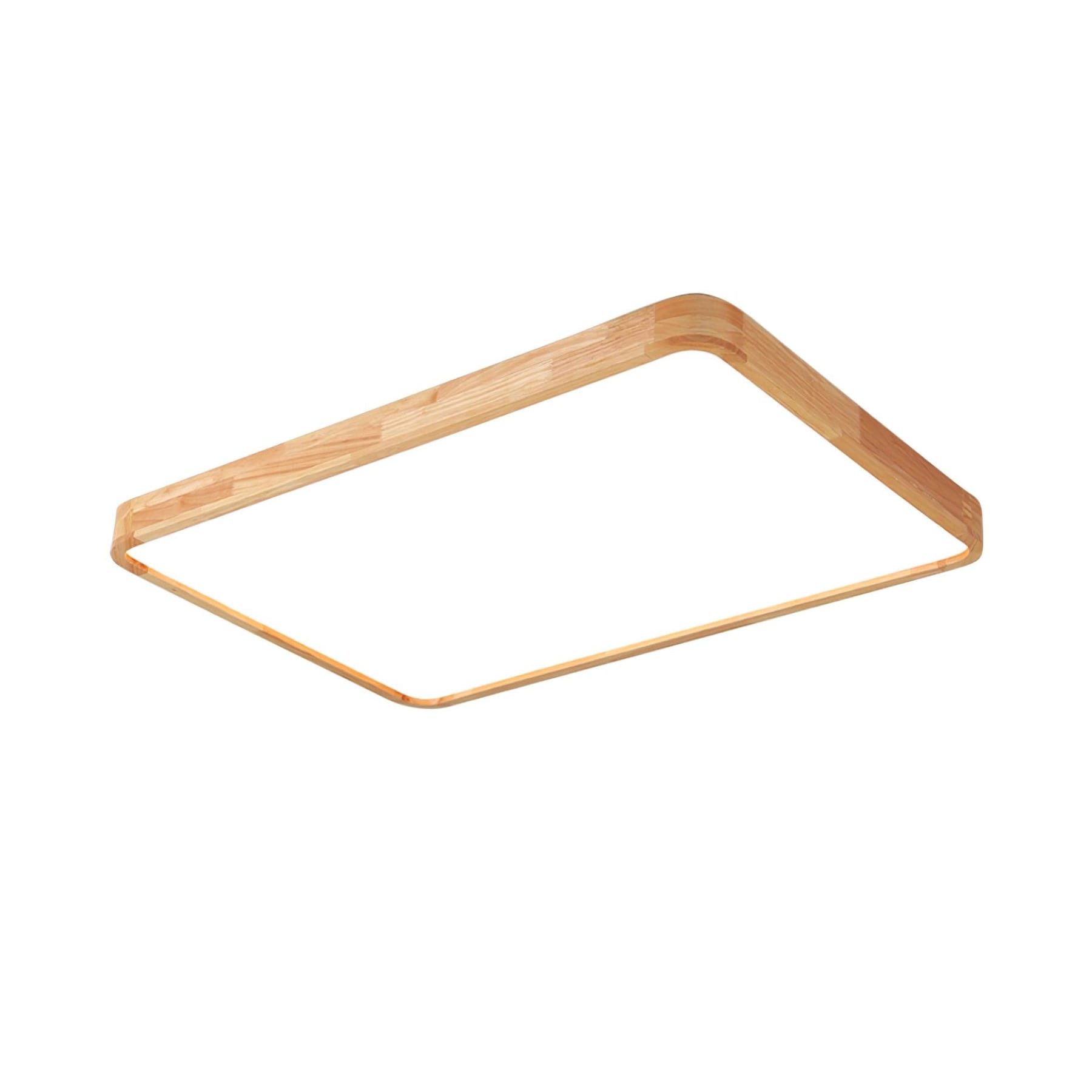 Scandinavian Wood Flush Mount Ceiling Light With Slim Profile — Halden Lighting