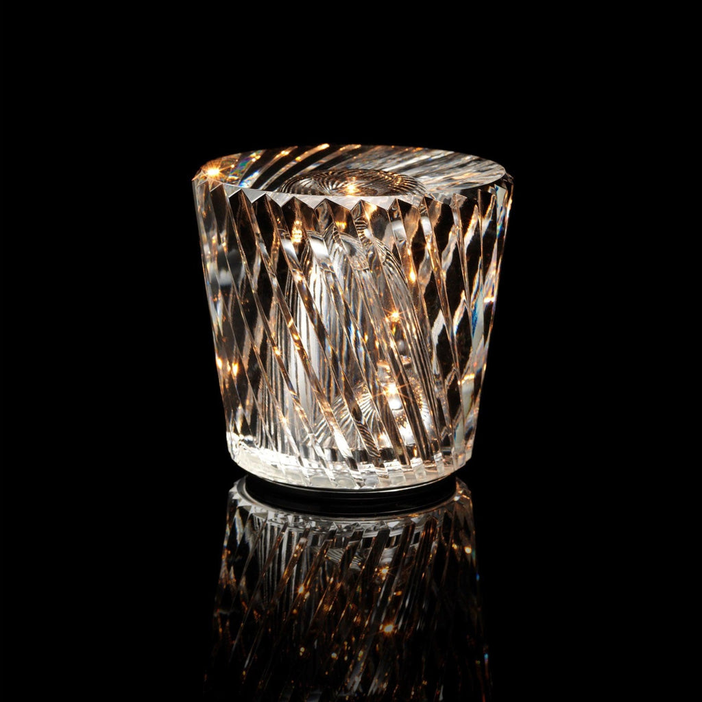 Modern Crystal Table Lamp With Warm LED Glow for Living Room — Halden Lighting