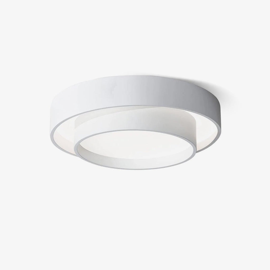 Modern Metal Flush Mount Ceiling Light With Cool Daylight Glow — Halden Lighting