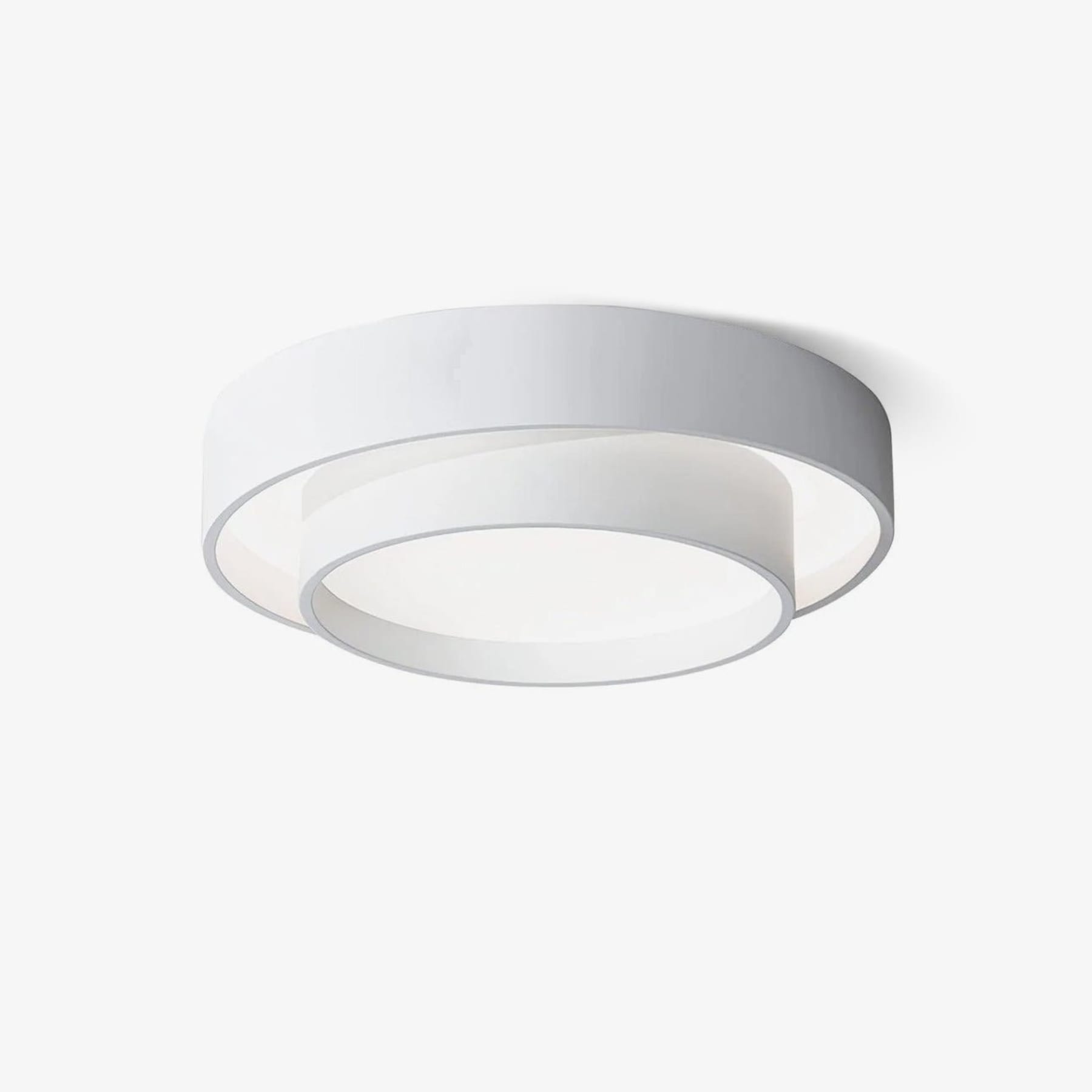 Modern Metal Flush Mount Ceiling Light With Cool Daylight Glow — Halden Lighting