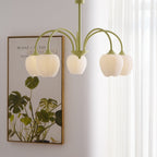 Retro Metal And Glass Chandelier With Included Bulbs For Living Room — Halden Lighting