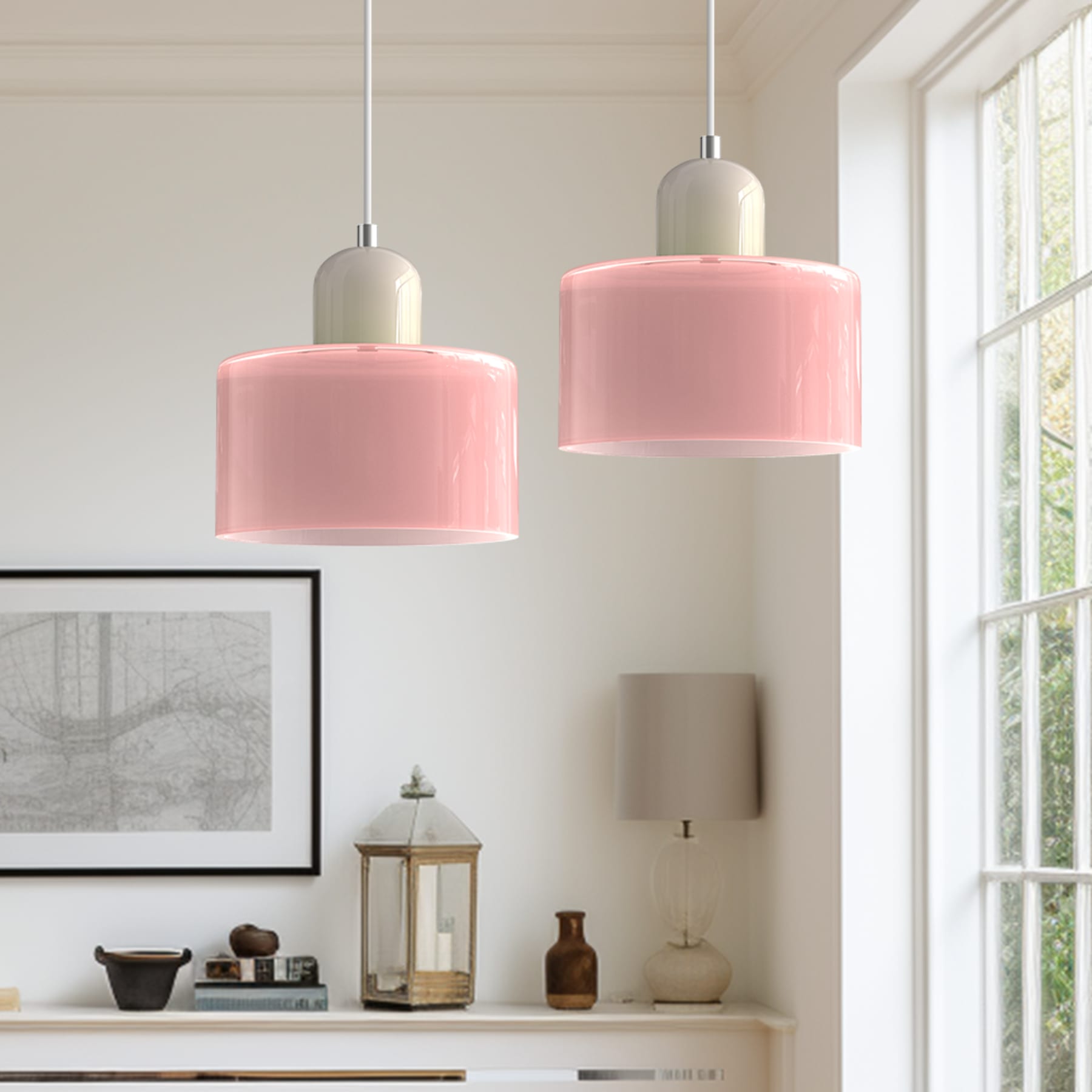 Modern Glass Pendant Light for Kitchen and Dining Room — Halden Lighting