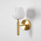 Modern Metal Wall Light With Integrated LED for Living Room — Halden Lighting