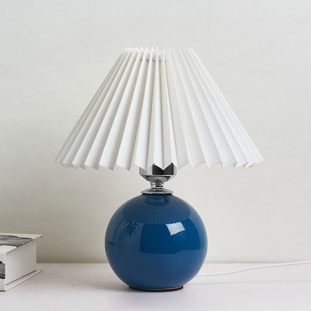 Retro Ceramic Table Lamp With Warm LED Glow — Halden Lighting
