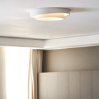 Modern Metal Flush Mount Ceiling Light With Cool Daylight Glow — Halden Lighting